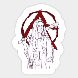 Anarchy Girl Sticker